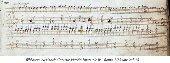 manuscript of anonymous Folia Roa, Italy 10 variations 38 Kb