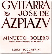 cover of sheet music Minueto-Bolero - 15 Kb