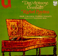 cover of Puyana's LP Das Virtuose Cembalo
