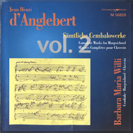 cover of cd d'Anglebert Folies d'Espagne by Barbara Maria Willi (harpsichord)