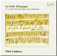 Cover cd Dirk Luijmes, La Folie d'Espagne - 15kB