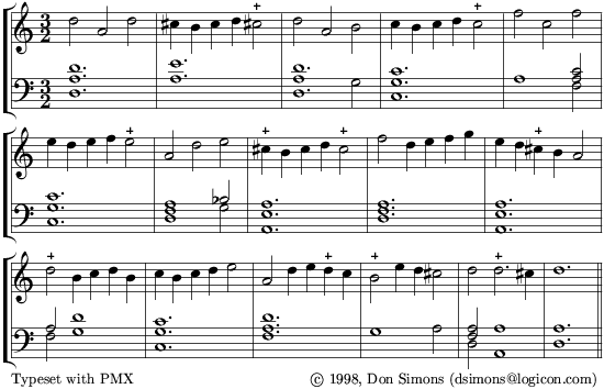 Pasquini, Partite sopra la Aria della Folia da Espagna, opening score - 16Kb