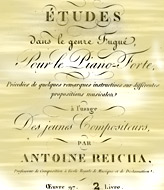 Sheet music Reicha's Etudes dans le genre Fugue pour le Piano-Forte publication 15kB