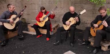 Barrios Guitar Quartet at YouTube  15kB