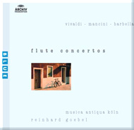cover of cd Flute Concertos, Vivaldi, Mancini, Barbella - 9Kb